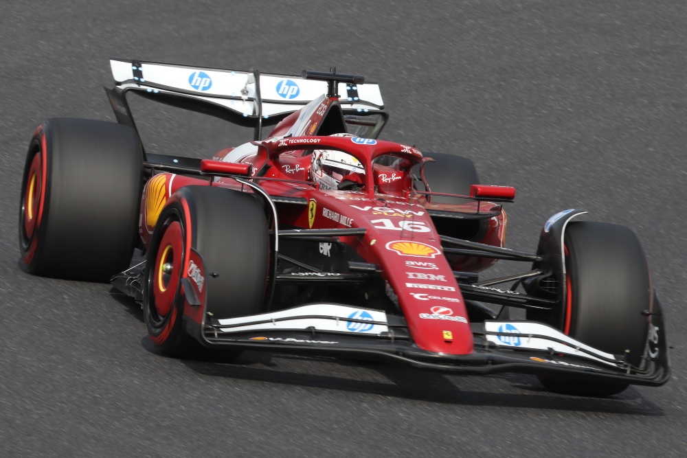 シャルル・ルクレール　2024 F1 日本GP 鈴鹿サーキット　ヘアピンコーナー