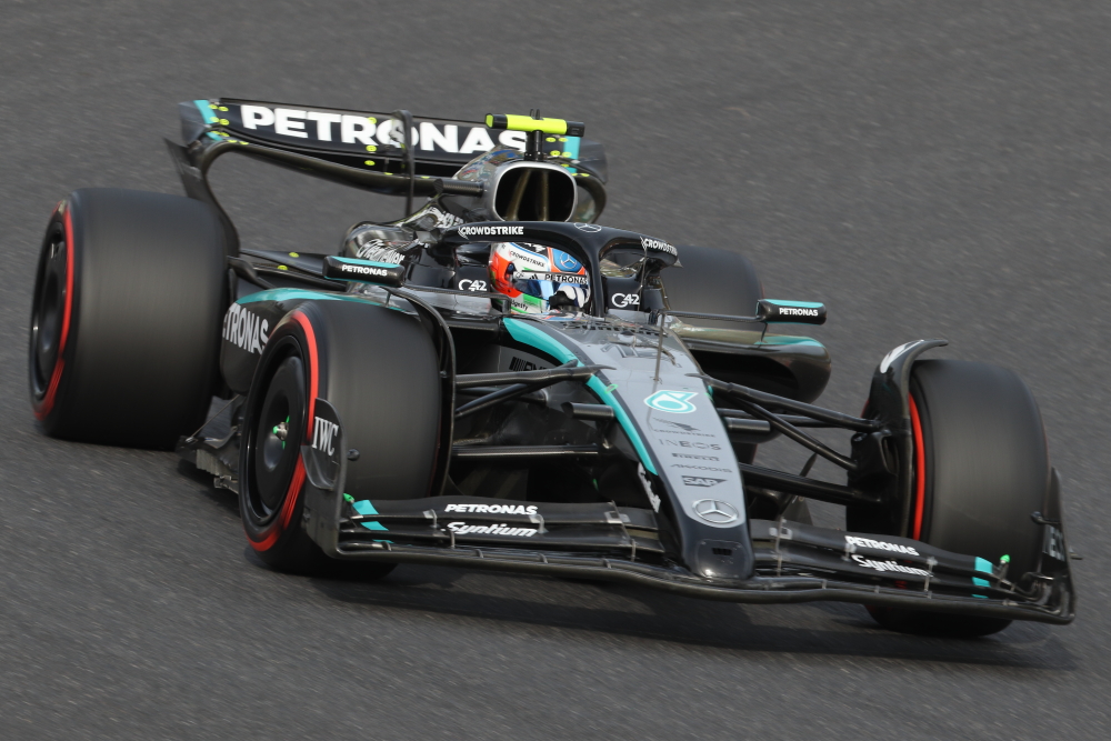 キミ・アントネッリ　鈴鹿サーキット 2025 F1 日本GP ヘアピンコーナー