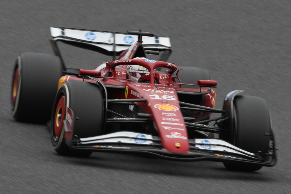 シャルル・ルクレール　2024 F1 日本GP 鈴鹿サーキット　ヘアピンコーナー