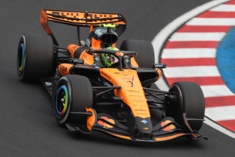 ランド・ノリス　鈴鹿サーキット 2026 F1 日本GP ヘアピンコーナー